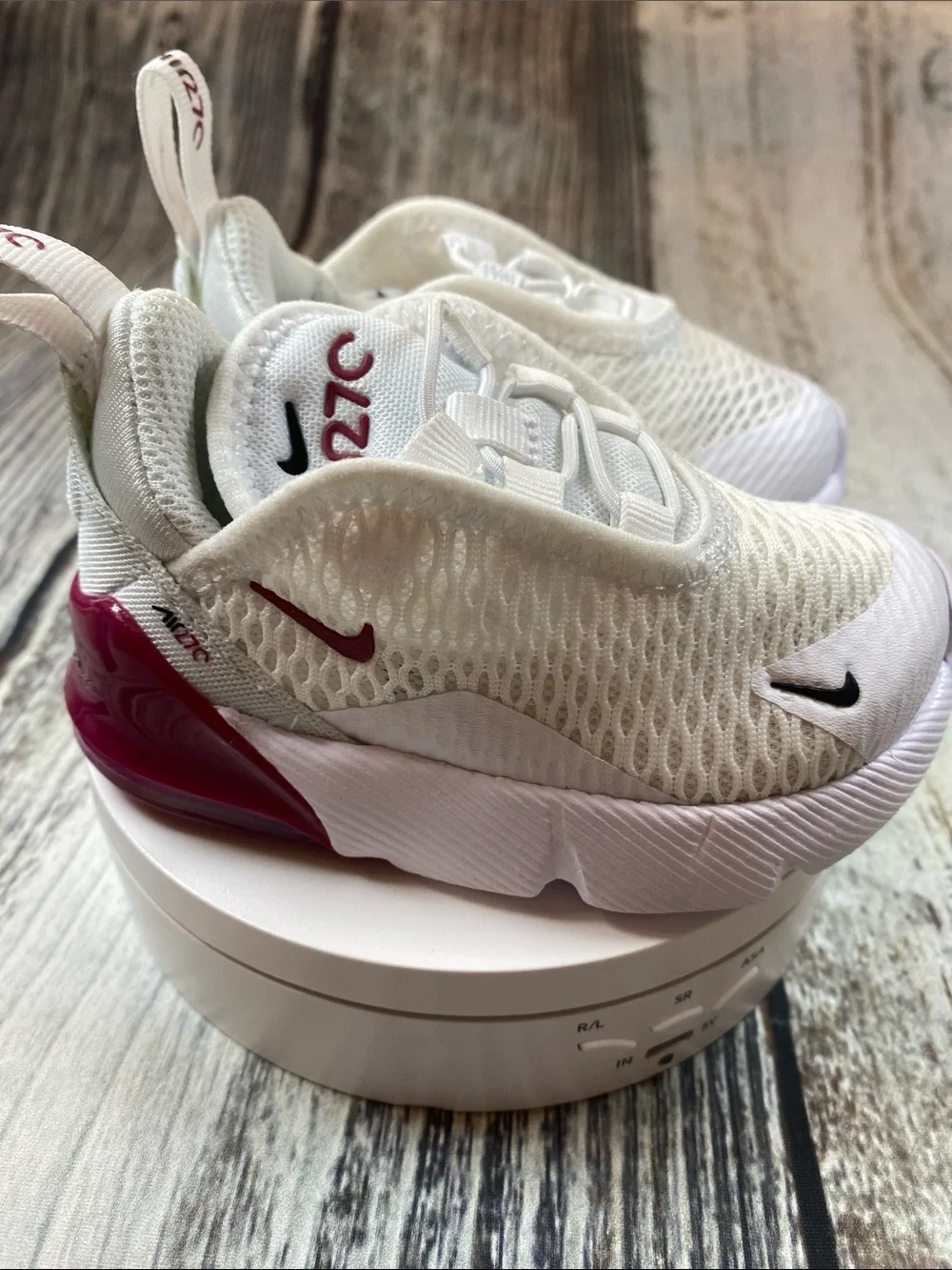Nike Air Max 270 Toddler Sneakers White Pink Size 4C DD1646-124